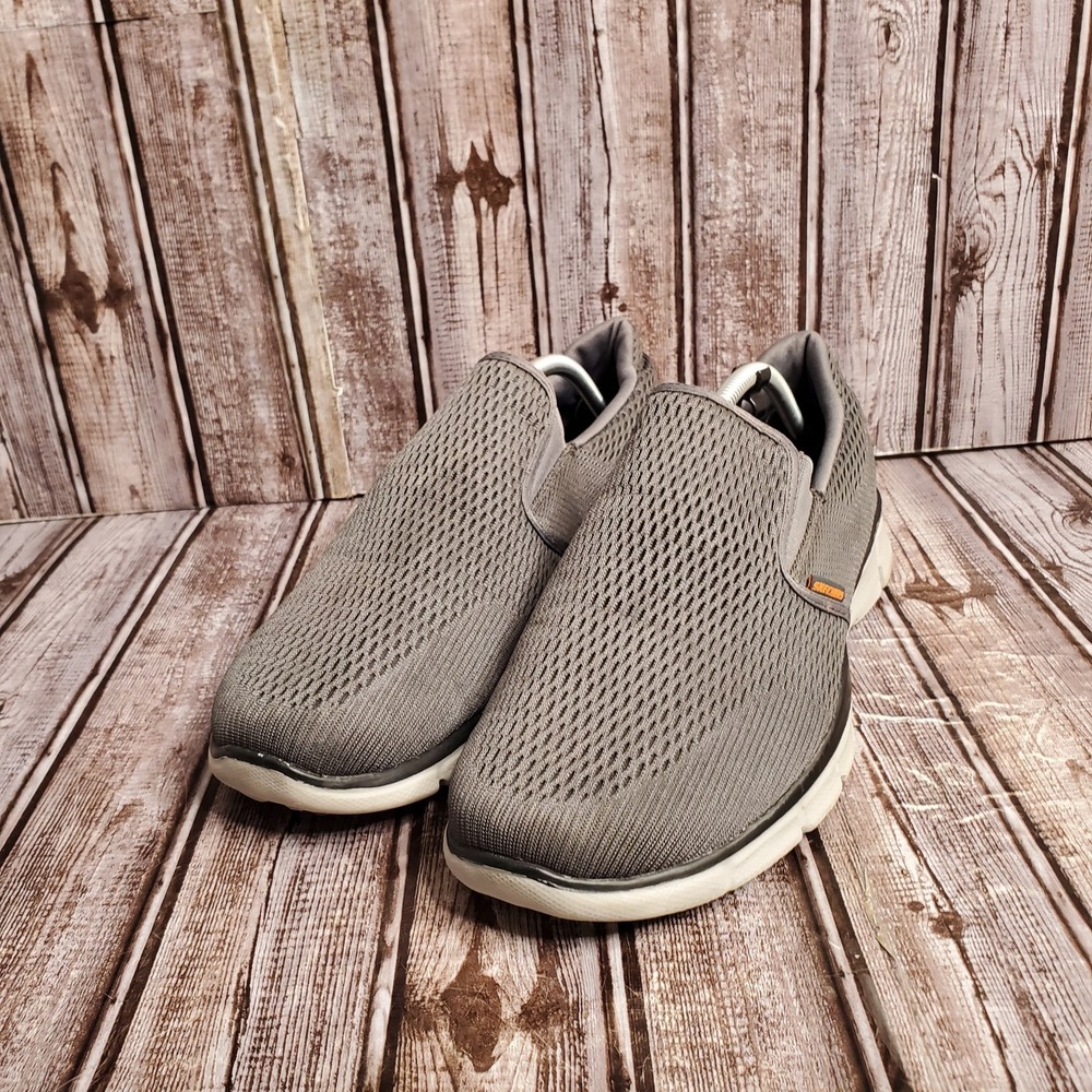 Skechers Men's Grey Equalizer 4.0 Triple Play ExWide Slip On Sneakers Size 10.5